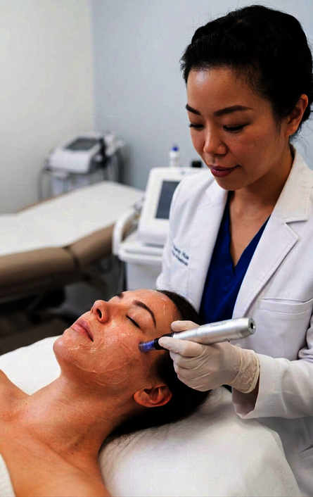 KI-generierte Illustration: Microneedling